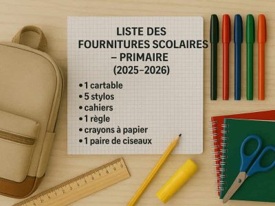 Liste des fournitures scolaires – CP (2025-2026)